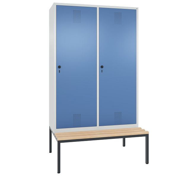 C+P Spind Evolo, 4 Abteile, H2090xB1190xT500 mm, Grau/Fernblau, 48250-40 S10019