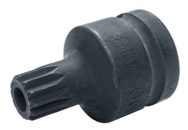 SW-Stahl IMPACT-Schraubendreheinsatz, 3/4", Innenvielzahn, M18, mit Bohrung, 04560L