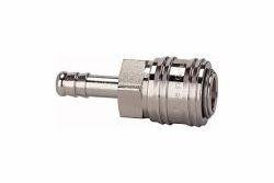 Riegler Schnellverschlusskupplung NW 7,2, Messing vernickelt mit Schlauchtülle, 107289