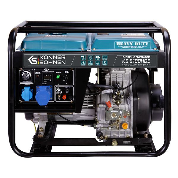 Könner & Söhnen Diesel-Generator KS 6100HDE (EURO V), KS 6100HDE