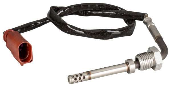 HELLA Sensor, Abgastemperatur, 2-polig, geschraubt, Kabel: 695mm, 6PT 010 376-171