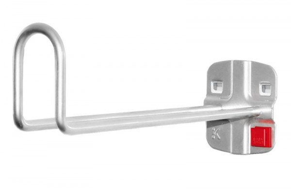 Kappes RasterPlan/ABAX Kabelhalter Hakenende 50 mm hoch alufarben, L 200 mm, 3340.00.8201