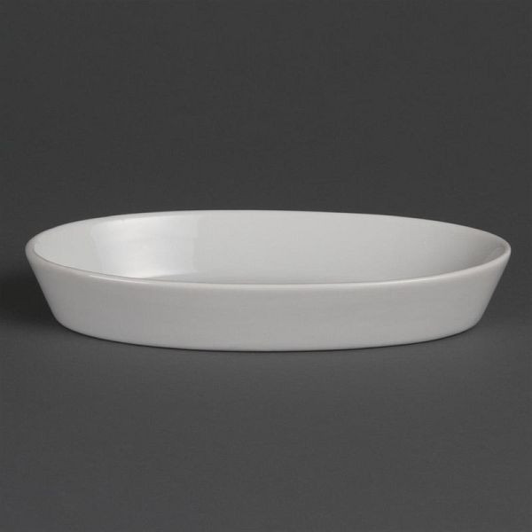 Olympia Whiteware ovale Auflaufformen 19,5 x 11cm, VE: 6 Stück, W418