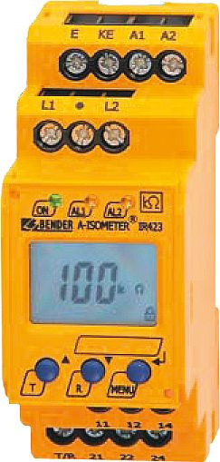 ELMAG Isolationsüberwachung BENDER IR423 2-stufig für Geräte mit HONDA/HATZ- Motor, Warnung bei Stufe 1 und Abschaltung bei Stufe 2, 53325