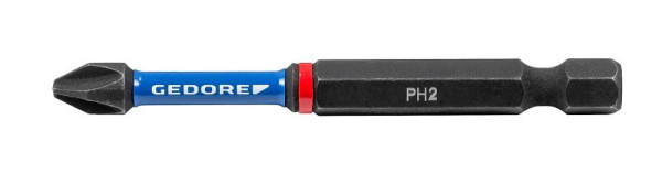 GEDORE 666 TR70 PH2-02 Torsions-Bit-Satz Kreuzschlitz PH 2, Länge 70 mm, VE: 2 Stück, 3517624