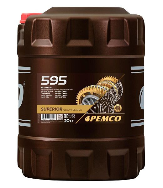PEMCO Getriebeöl 595 75W-90 GL-5, VE: 20 l, PM0595-20