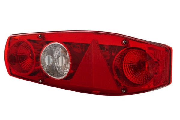 HELLA Heckleuchte, Caraluna Modular II Plus, Glühlampe, 12V, Einbau/geschraubt, Lichtscheibenfarbe: rot/glasklar, rechts, 2VP 343 590-027