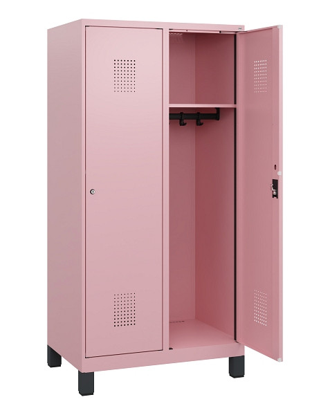 C+P Spind Evolo PLUS, Füße, 2 Abteile, 1630x800x500mm, 3015/3015, Zylinderschloss, 0490105-22 S10051