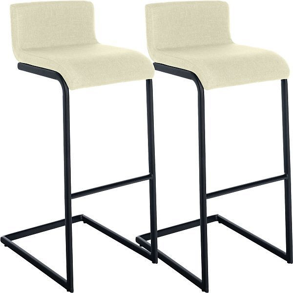 CLP Barhocker Newport B Stoff, creme, VE: 2 Stück, 327323