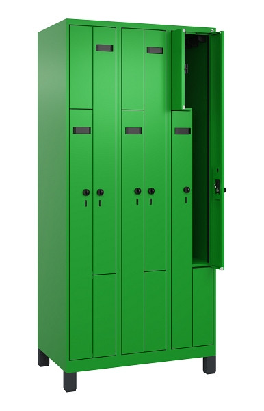 C+P Z-Spind Evolo PLUS, Füße, 6 Fächer, 1950x900x500mm, 6037/6037, Drehriegel, 049013-306 S10024