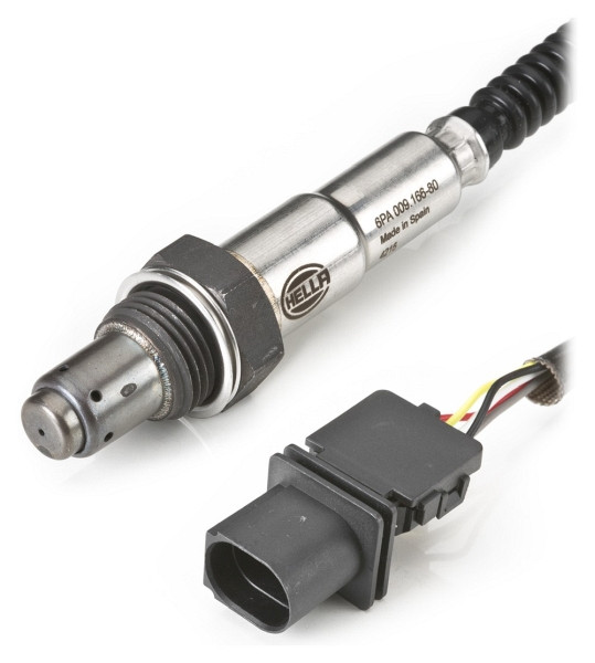 HELLA Lambdasonde - 6-polig - Kabel: 400mm, 6PA 009 166-801