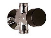 Benkiser Selbstschluss-Ventil für Wandbefestigung Aufputz 1/2" x 1/2", 1/2" Anschlussgewinde, (DN15) 1/2" Abgangsgewinde, schwarz, 6022064