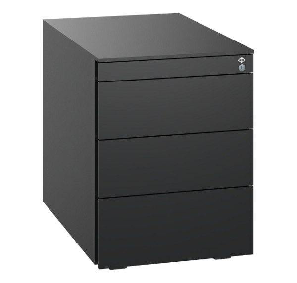 C+P Stahl-Rollcontainer, 563x430x581mm, 9005/9005, 054510-000-102