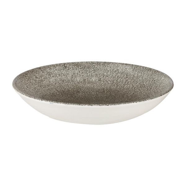 Churchill Studio Prints Raku-Coupé-Schüsseln, rund, Quarzschwarz, 248 mm, (12 Stück), HC771