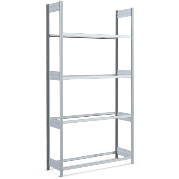 BITO Reifenregal 2499x1358x424 Grundfeld 4 Ebenen verzinkt/lose FP, 53073