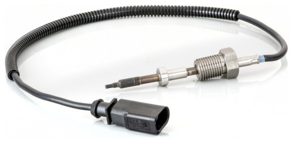 HELLA Sensor, Abgastemperatur, 2-polig, geschraubt, Kabel: 460mm, 6PT 014 494-711