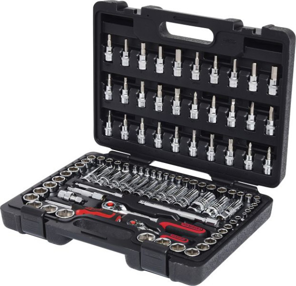 KS Tools 1/4"+3/8" CHROMEplus Steckschlüssel-Satz, 99-teilig, 918.0699