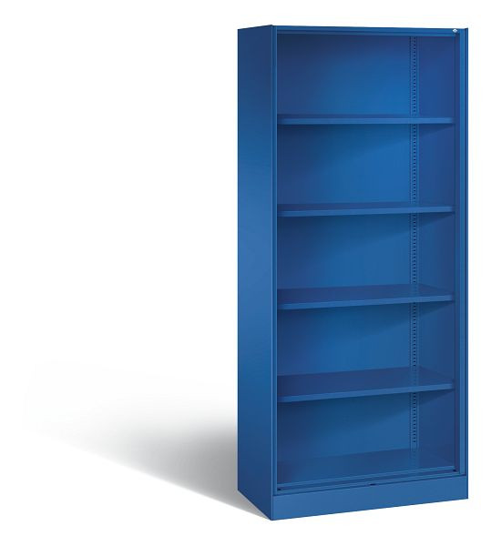 C+P Büroregal Asisto, H1980xB800xT435mm, Farbe: Enzianblau, 5 OH, 140003-000 S10029