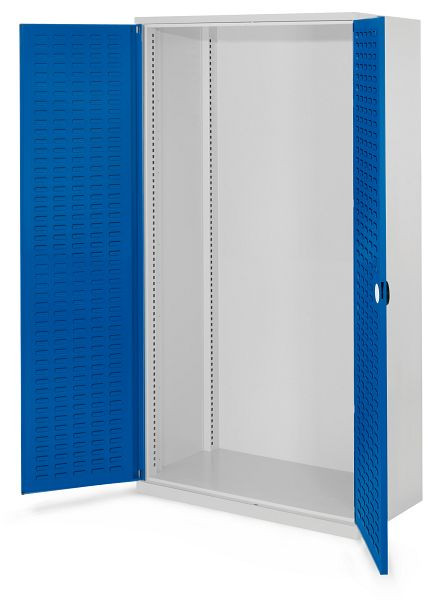 Kappes Schwerlastschrank Leergehäuse/Mod 40, 1950 x 1000 x 600 mm, RAL 7035/5010, Schlitzplattentür, 1462.00.4016