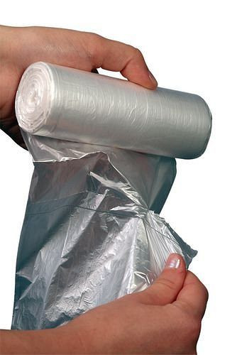 DENIOS Mülleimer-Beutel aus Niederdruck-Polyethylen (PE), 60 l, VE: 2000 Stück, transparent, 165472