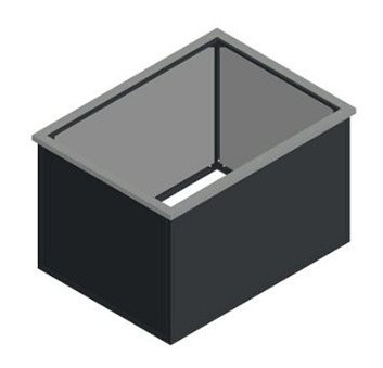 KGT Schneckenkante Alu-Hochbeet 210, pressblank, 0.9 x 2.04 x 0.05 m, 16000022