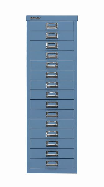 Bisley MultiDrawer, 39er Serie, DIN A4, 15 Schubladen, blau, L3915605