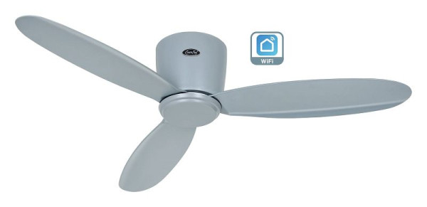 CasaFan Deckenventilator Eco Plano II 112 Lack lichtgrau-Lack lichtgrau WiFi, 311285W