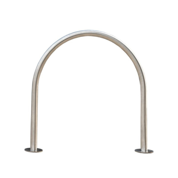 Stein HGS Anlehnbügel/Absperrbügel -Bow- Ø 48 mm aus Edelstahl, zum Aufdübeln, 39465