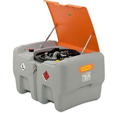 Cemo Dieseltank-Mobil Easy 440 L, Elektropumpe 24 V, 40 l/min, Automatik-Zapfpistole, Klappdeckel, 11105