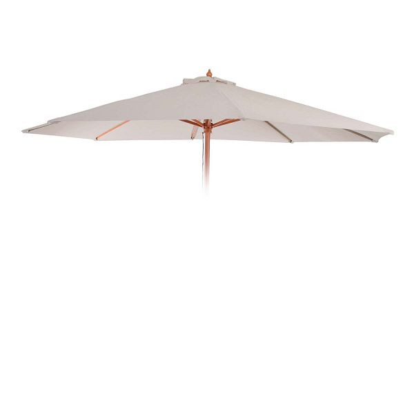 Mendler Ersatz-Bezug für Sonnenschirm Florida, Sonnenschirmbezug Ersatzbezug, Ø 3,5m Polyester 8 Streben, creme-weiß, 81654