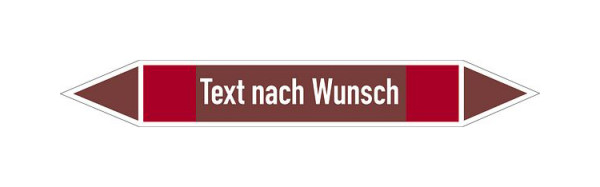 Schilder Klar Rohrleitungskennzeichen Brennbare Flüssigkeiten, TnW, 100x15 mm Folie selbstklebend, 30500/60