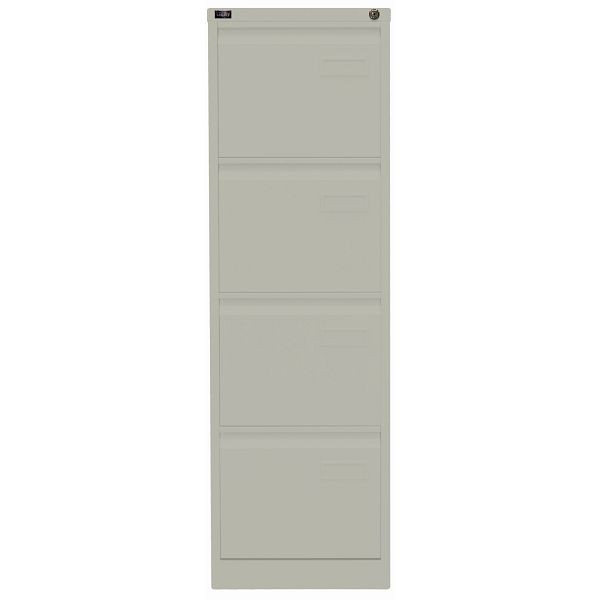 Bisley LIGHT Hängeregistraturschrank LIGHT, einbahnig, 4 HR-Schubladen, 673 gänsegrau, IPCCA14673