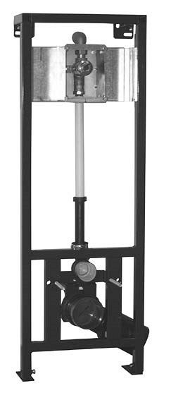 Benkiser WC-Wandeinbau-Druckspüler (DN25) 1 Zoll Anschlussgewinde, im Montage-Element, 8952850