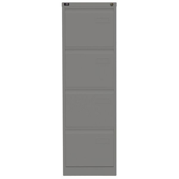 Bisley LIGHT Hängeregistraturschrank LIGHT, einbahnig, 4 HR-Schubladen, 649 slate, IPCCA14649