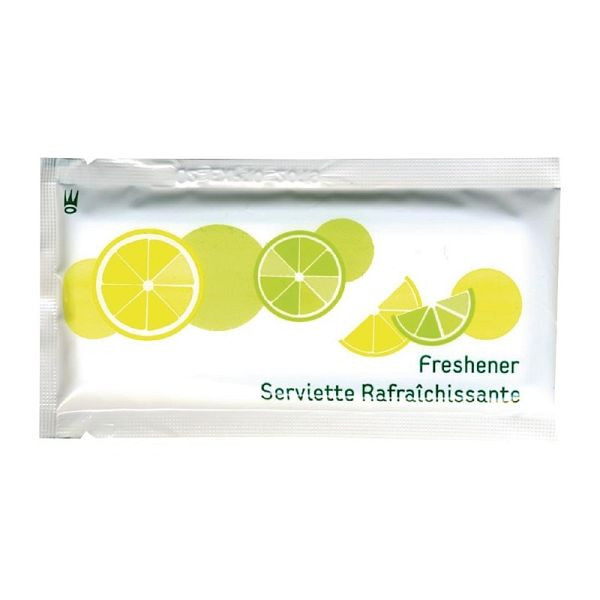 eGreen kleine Erfrischungstücher x500, frischer Zitronenduft, CE260