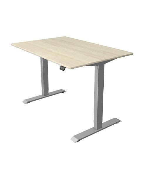 Kerkmann Kompakttisch B 1200 x T 800 mm, elektrisch höhenverstellbar von 740-1230 mm, Ahorn, 10226750