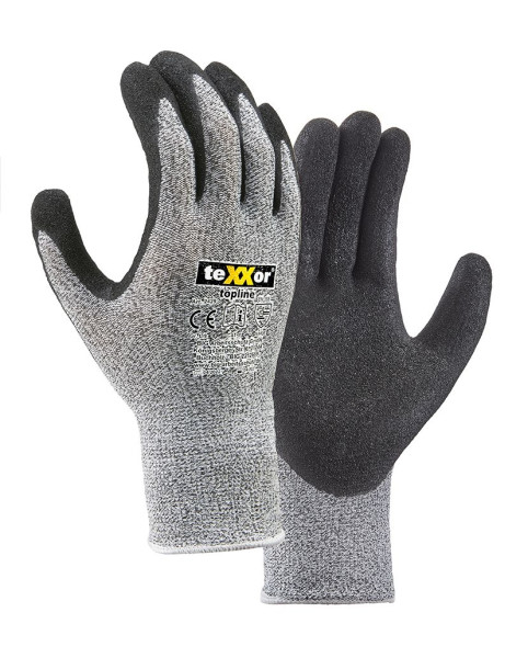 teXXor topline Schnittschutz-Handschuhe NITRIL E, Größe: 7, VE: 144 Paar, 2429-7