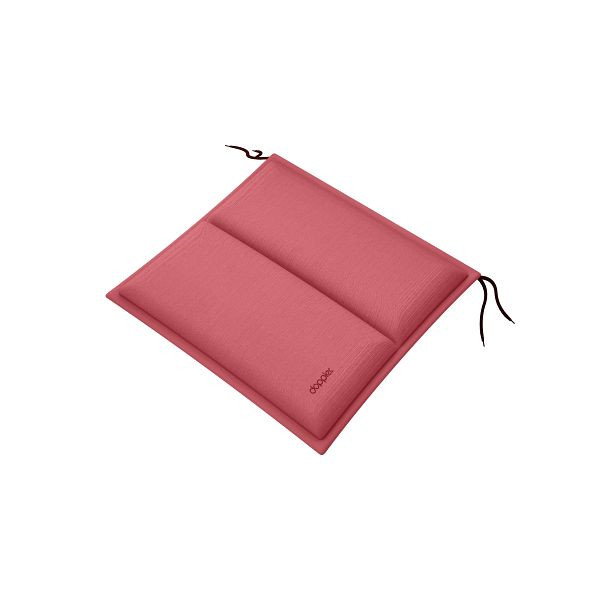 doppler Sitzkissen CITY 48x48x6 cm mit Längssteppung, himbeer, uni, 5312184416