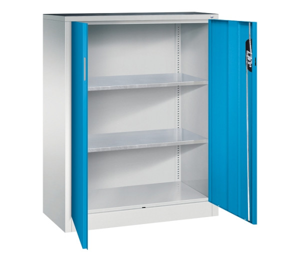 C+P Flügeltürenschrank Acurado, H1200xB930xT400mm, 7035/5012, 8520-000 S10141