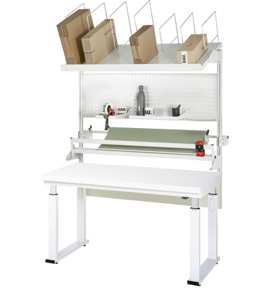 RAU Packtisch Komplettset 05, 08-WB, B1500 x T900, H-Platte, 08-WB-150-090-H-VP05.12
