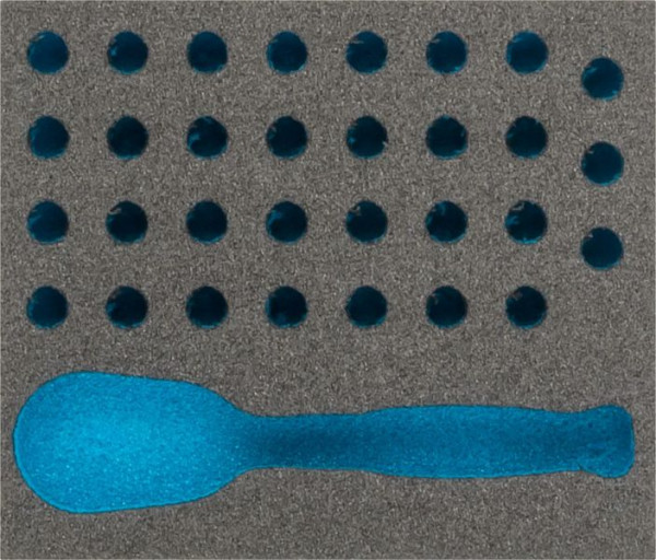 Hazet 2-Komponenten Weichschaum-Einlage, Abmessungen / Länge: 95 mm x 80 mm, 163-384L