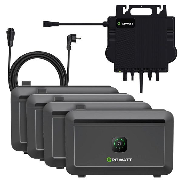 Growatt NEO 800M-X 8,19kWh Speicherset 4x NOAH2000 LiFePO4, 4-01-020100-004