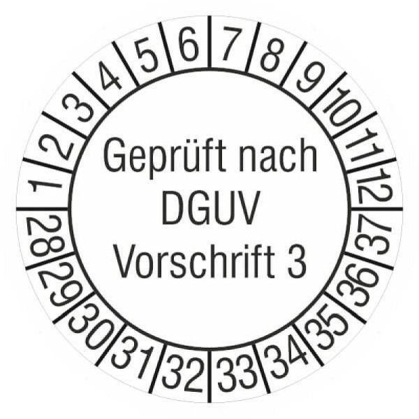 Stein HGS Prüfplaketten ohne Jahresfarbe (10 Jahre), 2028-2037, 31.c7038-28