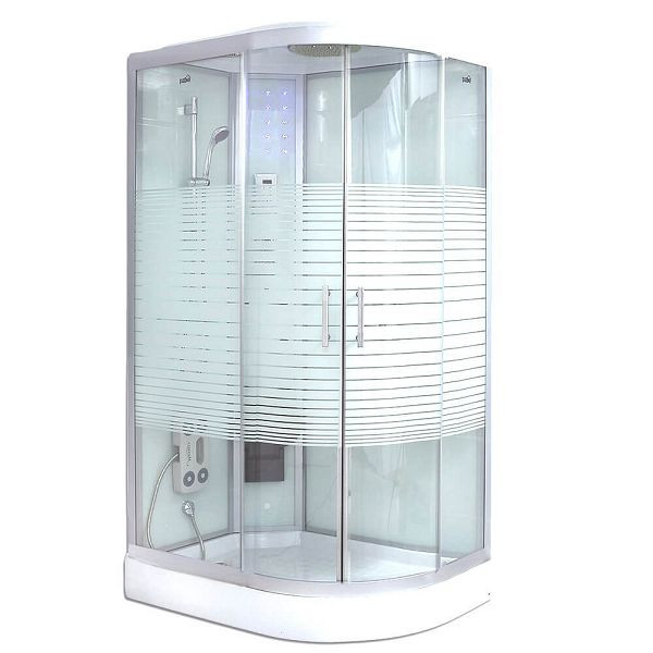 HOME DELUXE Dampfdusche WHITE PEARL - 120 x 80 cm Rechts, 5942