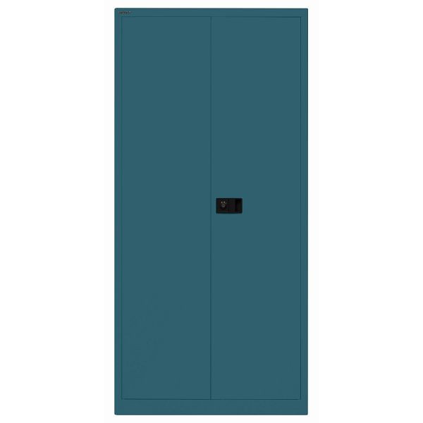 Bisley Flügeltürenschrank UNIVERSAL, 4 Fachböden für 5 Ordnerhöhen, Breite 914 mm, Tiefe 400, 653 ozeanblau, Belastbarkeit: 80kg je Fachboden, E782A04G653