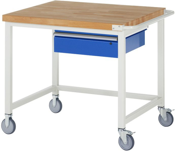 RAU Fahrbare Werkbank Serie 8000, 1 x Schublade, 1000x880x900 mm, 05-8001A1-109B4S.11