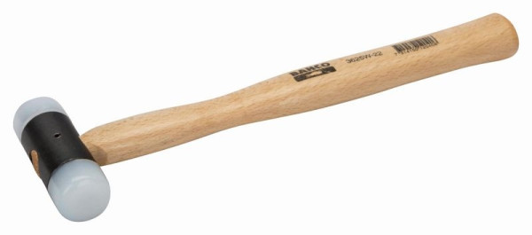 Bahco Gummihammer, Nylonkopf, 150 g, 150 mm, Kopf 22x60 mm, 3625W-22