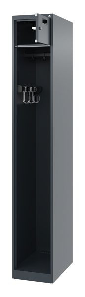 C+P Feuerwehrspind Evolo, Modell PRAKTUS, 1 Abteil, H1850xB300xT500 mm, Anthrazit, 0492015-10 S10001