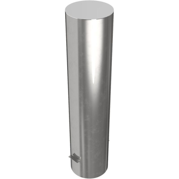 Stein HGS Absperrpfosten -Bollard-, feststehend, 600mm /zum Einbetonieren mit Erdanker, keine Ösen, 40204