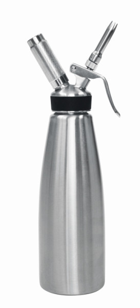 Schneider Sahnespender 1,0 Liter, Komplett aus Edelstahl mit 3 verschiedenen Tüllen, 196060